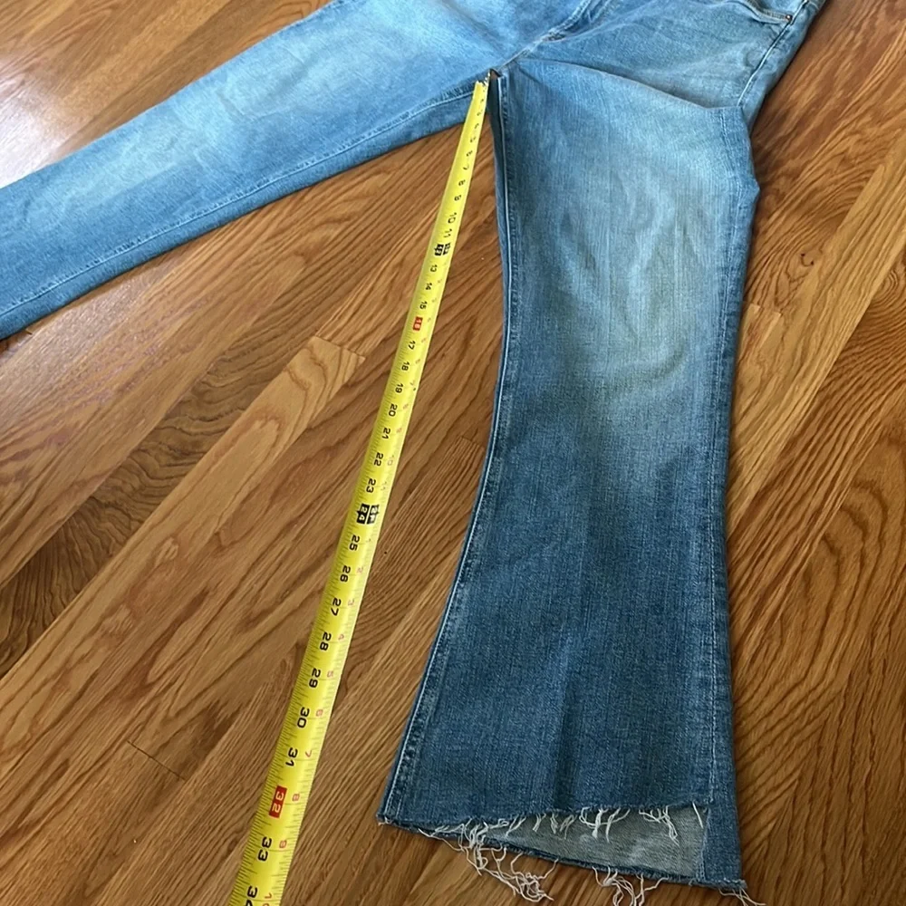 NWT MOTHER The Runaway Step Fray Kiss and Make Up size 34 - Picture 11 of 16